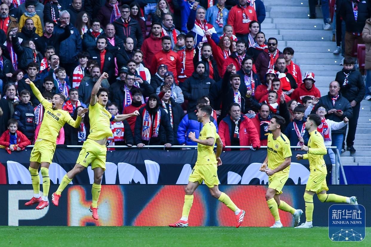 关于比利亚雷亚尔欲击败马德里竞技保持领先的信息